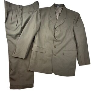 Vanetti Mens Suit three Piece Blazer Pants Vest Size 44R coat‎ R38 pants